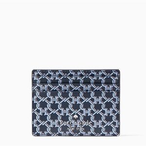 HOLIDAY PRICING! NWT Kate Spade Blue Chain Link Cardholder